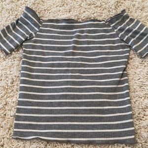 Shein off the shoulder shirt.